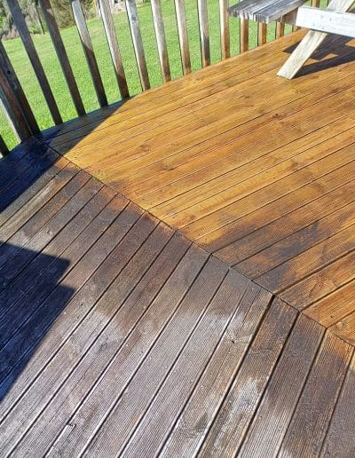 Deck Treatment Work In Progress